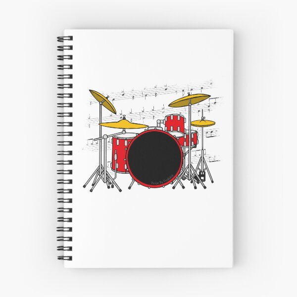 Item preview, Drum Kit Music Notation Drummer Musician designed and sold by doodlerob.