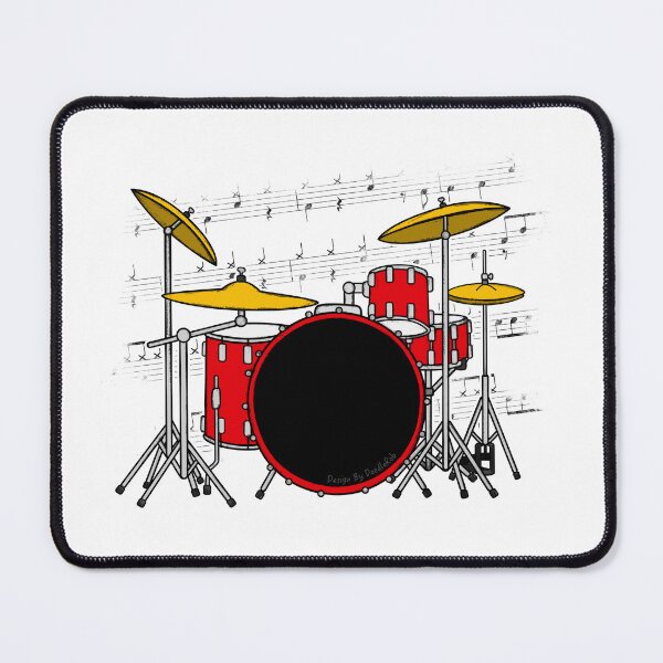 Item preview, Drum Kit Music Notation Drummer Musician designed and sold by doodlerob.
