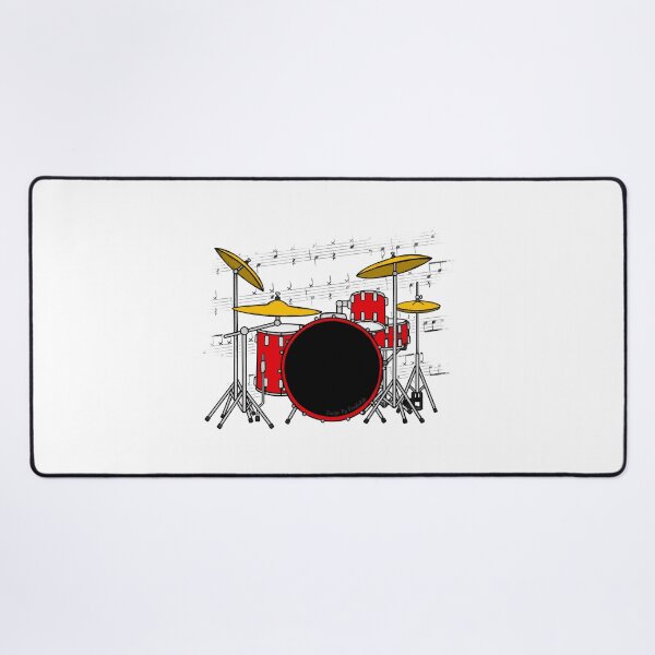 Item preview, Drum Kit Music Notation Drummer Musician designed and sold by doodlerob.