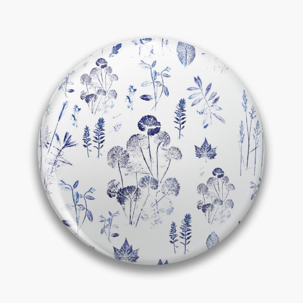 Item preview, navy blue leaves collection  designed and sold by ColorandColor.