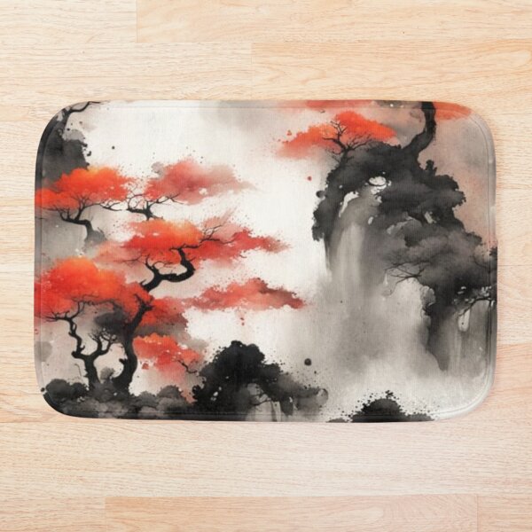 Item preview, Red Blossom Landscape designed and sold by SpunkySpaniel.