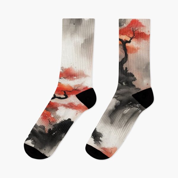 Item preview, Red Blossom Landscape designed and sold by SpunkySpaniel.