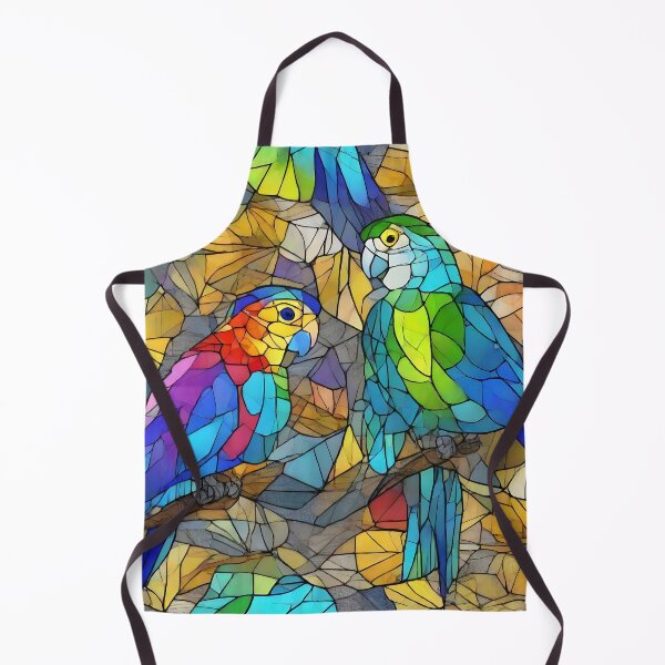 Item preview, Mosaic Stained Glass Parakeets designed and sold by Paw's Arts.