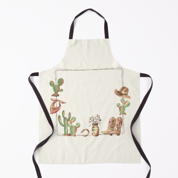 Item preview, Country-style Frame with Cowboy Accessories and Cactuses designed and sold by Flowersforbear.
