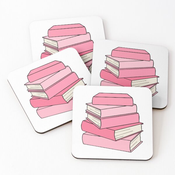 Item preview, Pink Book Stack Cartoon designed and sold by sketchedby rach.