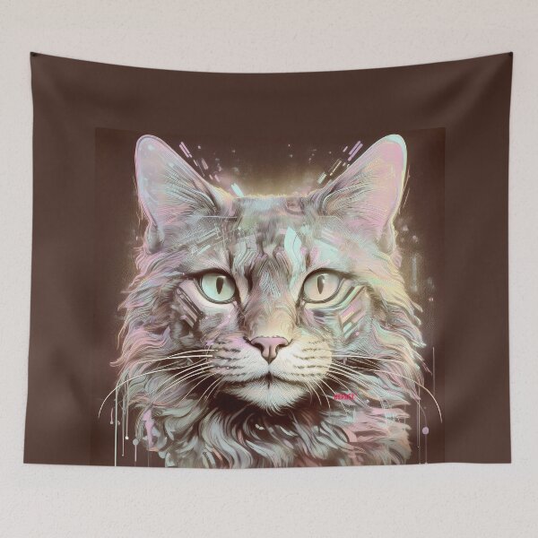 Item preview, Mind-bending Cat Print in Surrealism Form - dePace' designed and sold by mrpropcake.