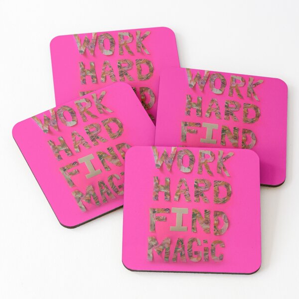Item preview, Work Hard. Find Magic. designed and sold by DBAGDYSTOPIA.