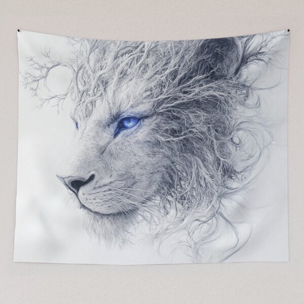 Item preview, illustration of a lion designed and sold by JOTAMIKE.