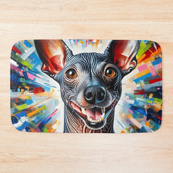 Item preview, Xoloitzcuintli Mexican Hairless Dog Portrait Acrylic Art Print Pet Portrait Gifts for Dog Lovers designed and sold by Puppy Puzzles Plus.