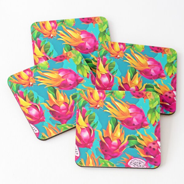 Item preview, Vibrant Dragoon Fruit Pattern designed and sold by Health And Fitness Posts e-Store.