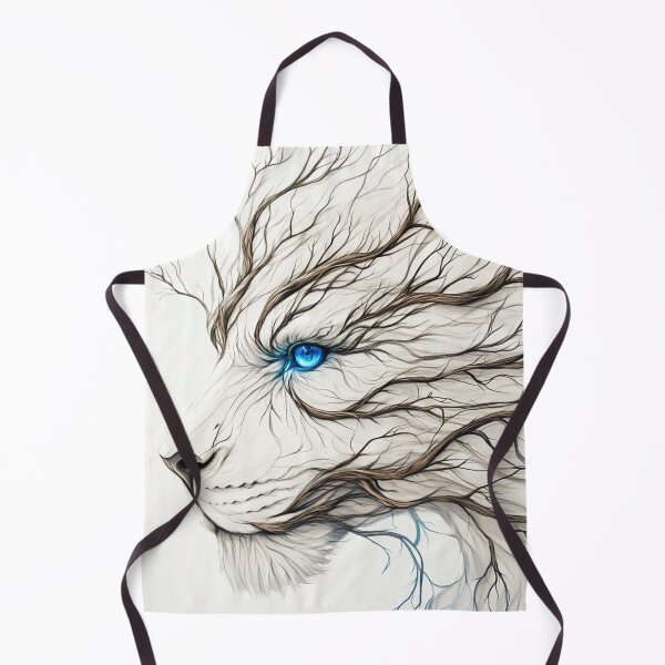 Item preview, A white artistic illustration of the face of a blue olive tree seen in profile. designed and sold by JOTAMIKE.