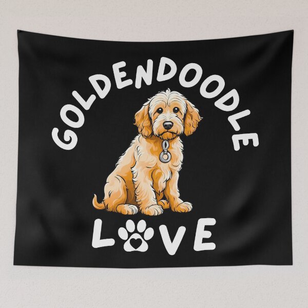 Item preview, Goldendoodle Love Cute Cartoon Miniature Dog Design designed and sold by Fredster1966.