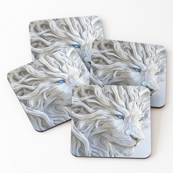 Item preview, A white artistic illustration of the face of a blue olive tree seen in profile. designed and sold by JOTAMIKE.
