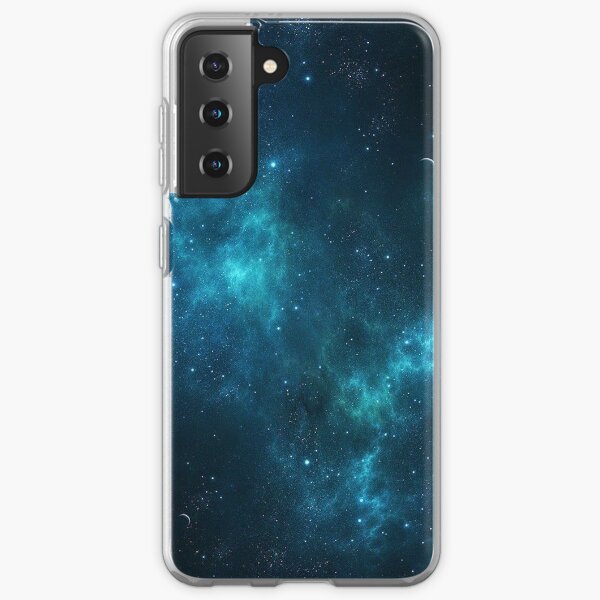 Deep Space Galaxy Blue iPhone & Samsung Phone Case Samsung Galaxy Soft Case
