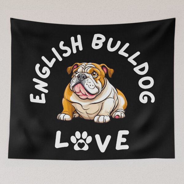 Item preview, English Bulldog Love Cute Cartoon Dog Design designed and sold by Fredster1966.