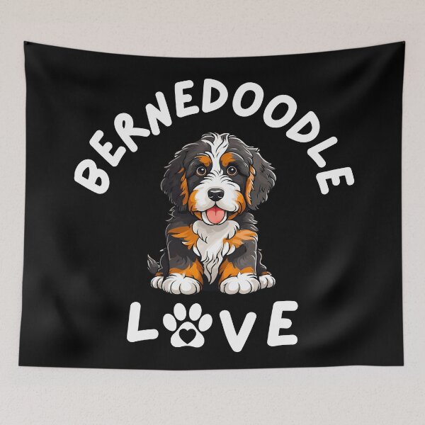 Item preview, Bernedoodle Love Cute Cartoon Dog Design designed and sold by Fredster1966.