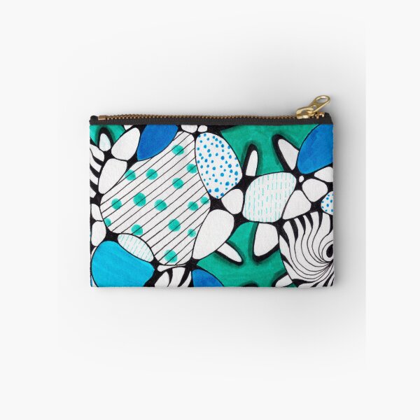 Item preview, Abstract Geometric Pattern Art - Blue Green designed and sold by thecolorbirdie.