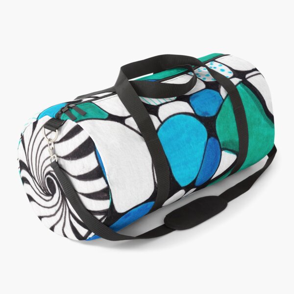 Item preview, Abstract Geometric Pattern Art - Blue Green designed and sold by thecolorbirdie.