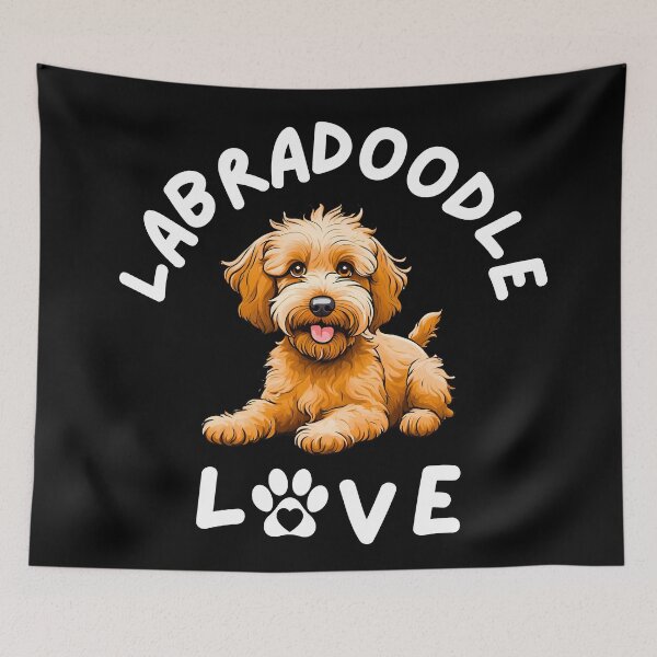 Item preview, Labradoodle Love Cute Cartoon Dog Design designed and sold by Fredster1966.
