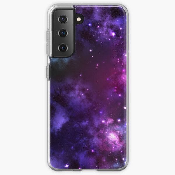 Deep Space Galaxy Purple iPhone & Samsung Phone Case Samsung Galaxy Soft Case
