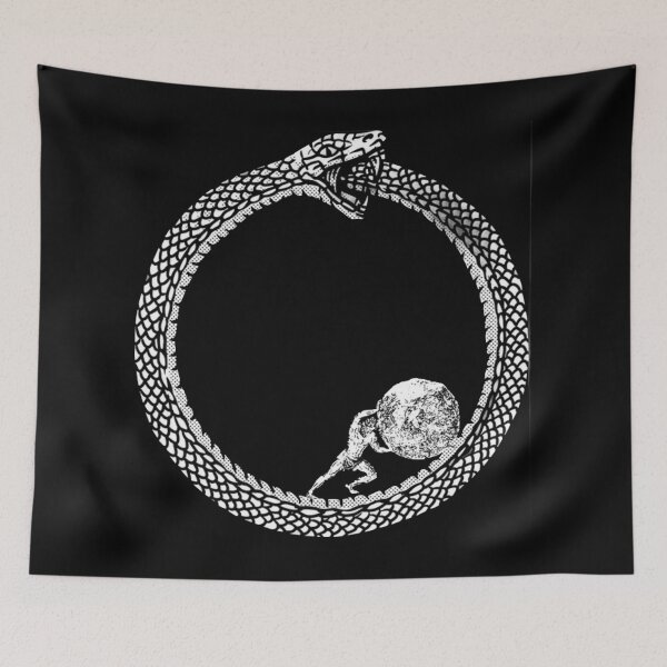 Item preview, Sisyphus and the Ouroboros designed and sold by SilverAIShop.