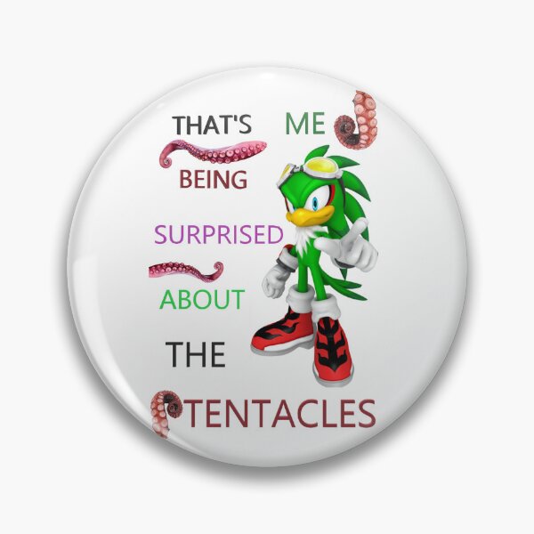 Item preview, Jet the Hawk "that's me being surprised about the tentacles" designed and sold by ThistleA.
