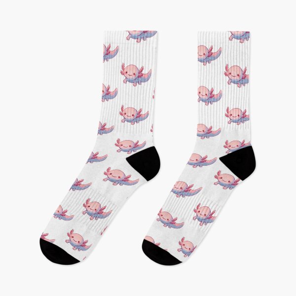 Item preview, Floating pink axolotl  designed and sold by DaintyDooodles.