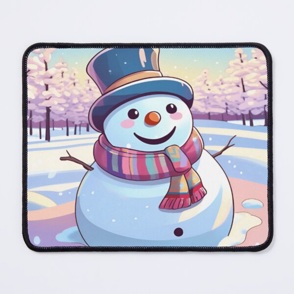 Item preview, Happy holiday, cute snowman, cute snowman with a hat and scarf, winter wonderland designed and sold by Artheaven77.