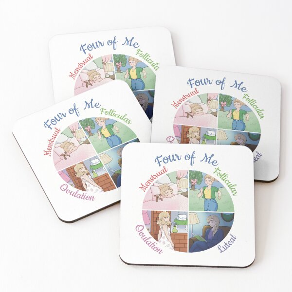 Item preview, Four of Me - Women's Cycle Phases  designed and sold by GraceAnnSiff.
