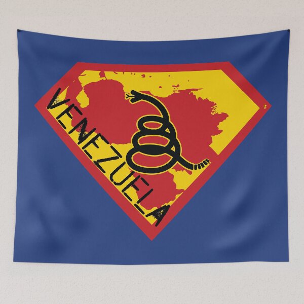 Item preview, VENEZUELA Spell Out - Freedom Is The Superpower - Modern Gadsden Snake Flag - Dont Tread On Me SUPERHERO design designed and sold by pelagio.