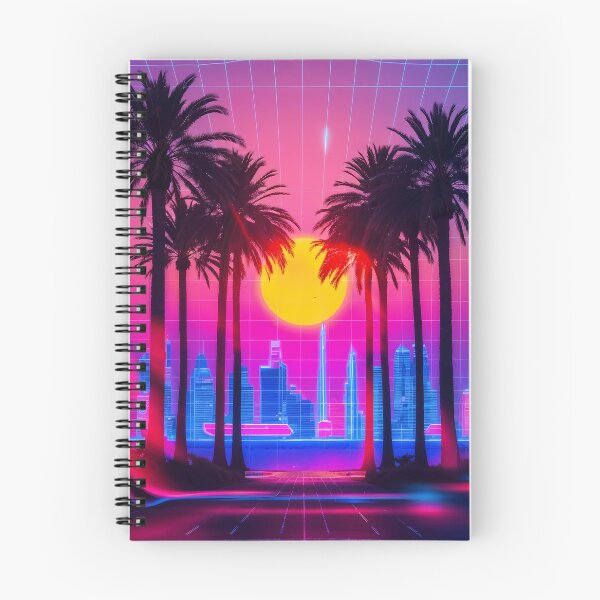 Item preview, Retro Sunset Cityscape with Palm Trees  designed and sold by ElmoCreates.