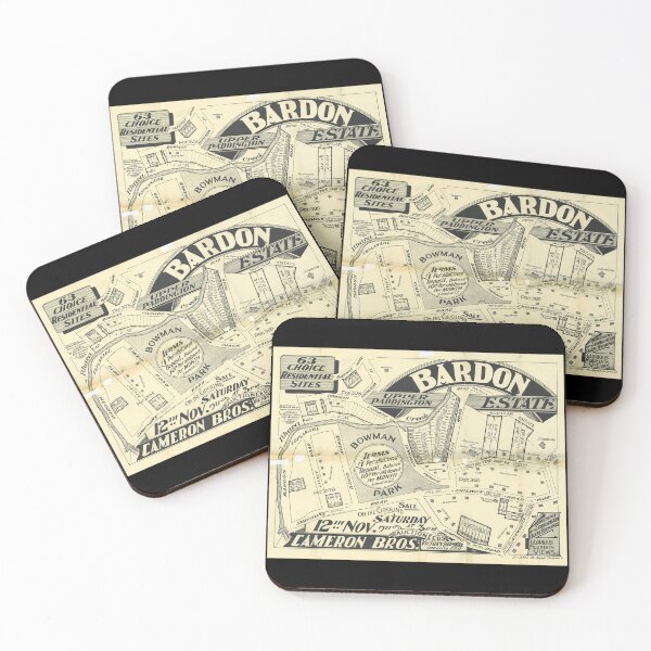 Item preview, Mapa de la finca Bardon, Upper Paddington (ahora Bardon), mapa de suburbio antiguo de 1921 Mapa de bienes raíces designed and sold by housedetective.