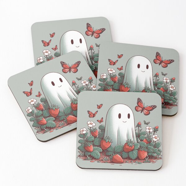 Item preview, Strawberry fields and a ghost designed and sold by Magic-wall-art.