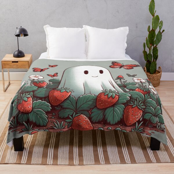 Item preview, Strawberry fields and a ghost designed and sold by Magic-wall-art.