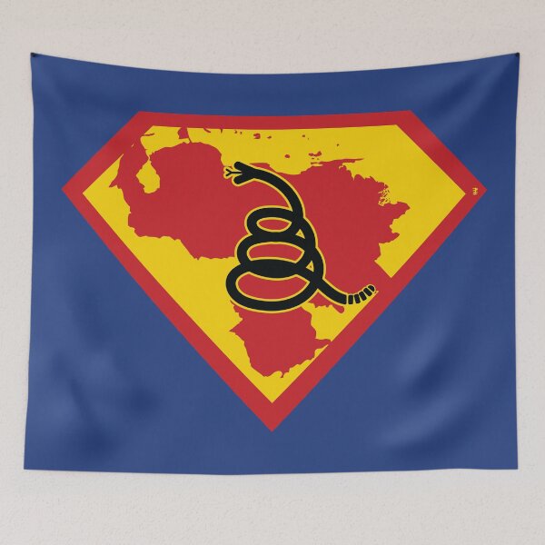 Item preview, VENEZUELA  - Freedom Is The Superpower - Modern Gadsden Snake Flag - Dont Tread On Me SUPERHERO design designed and sold by pelagio.