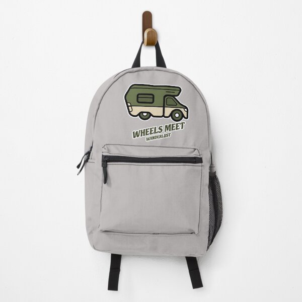 Item preview, Wheels Meet Wanderlust design for campers, RV lovers, and wanderlust explorers designed and sold by Bacibooks.