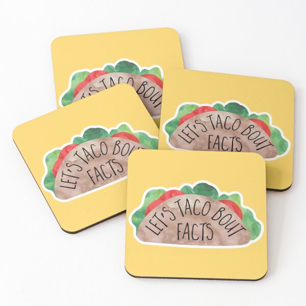 Item preview, Let’s Taco Bout Facts – Funny Taco Pun Design designed and sold by hitechmom.