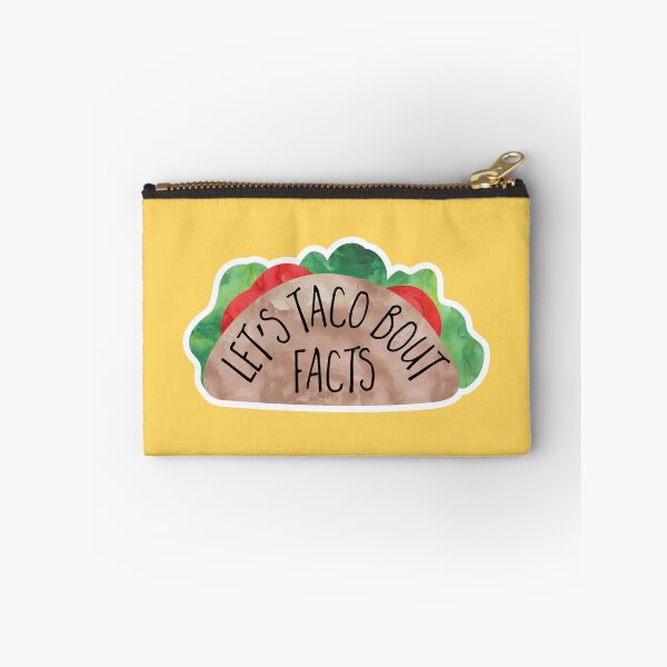 Item preview, Let’s Taco Bout Facts – Funny Taco Pun Design designed and sold by hitechmom.