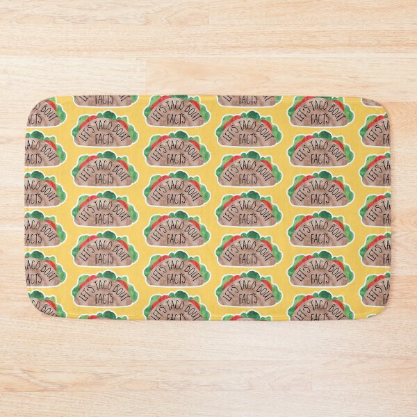 Item preview, Let’s Taco Bout Facts – Funny Taco Pun Design designed and sold by hitechmom.