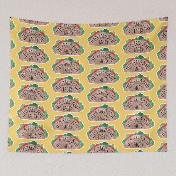 Item preview, Let’s Taco Bout Facts – Funny Taco Pun Design designed and sold by hitechmom.