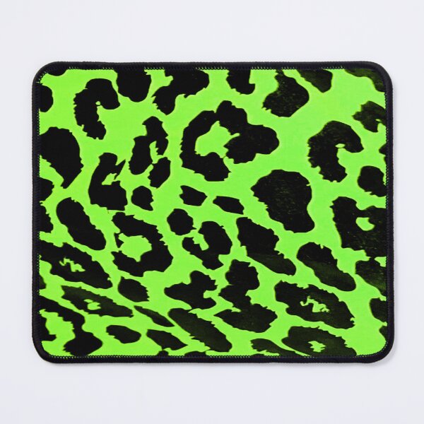 Item preview, neon green and black leopard print pattern designed and sold by meuliasshop.