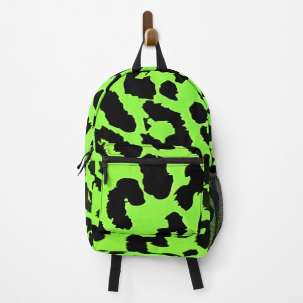 Item preview, neon green and black leopard print pattern designed and sold by meuliasshop.