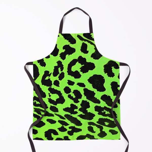 Item preview, neon green and black leopard print pattern designed and sold by meuliasshop.