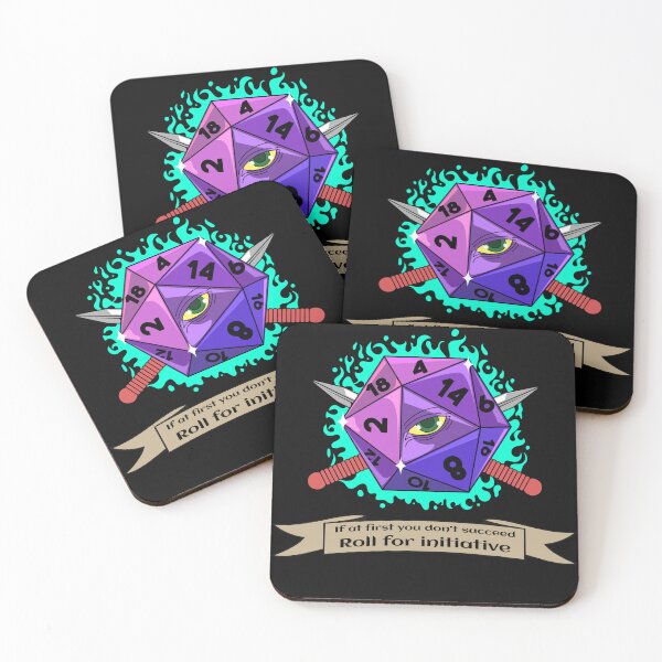 Item preview, If at first you don’t succeed, roll for initiative designed and sold by pikeprints.