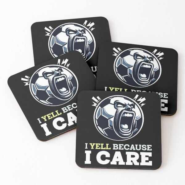Item preview, I Yell Because I Care – Funny Soccer Coach Design designed and sold by Victor Shadehorn.