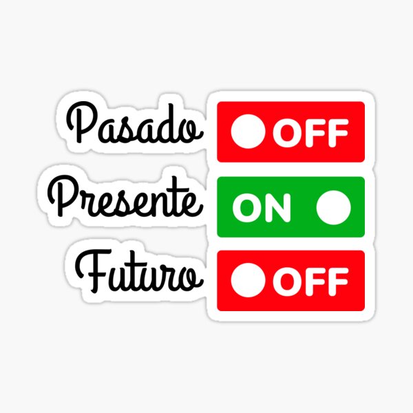 Pasado - Presente - Futuro - Color Pegatina