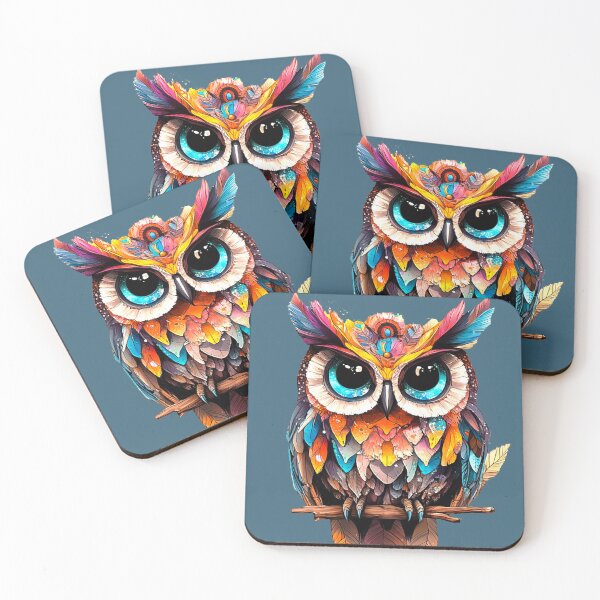 Item preview, Vibrant Enchanted Owl designed and sold by SaiLeiSie.
