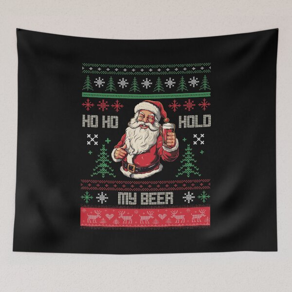Item preview, Ho Ho Hold My Beer Funny Christmas designed and sold by Ryan Jay Cruz.