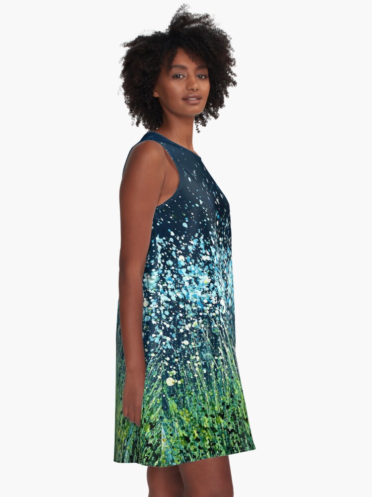 Alternate view of Night Flowers A-Line Dress