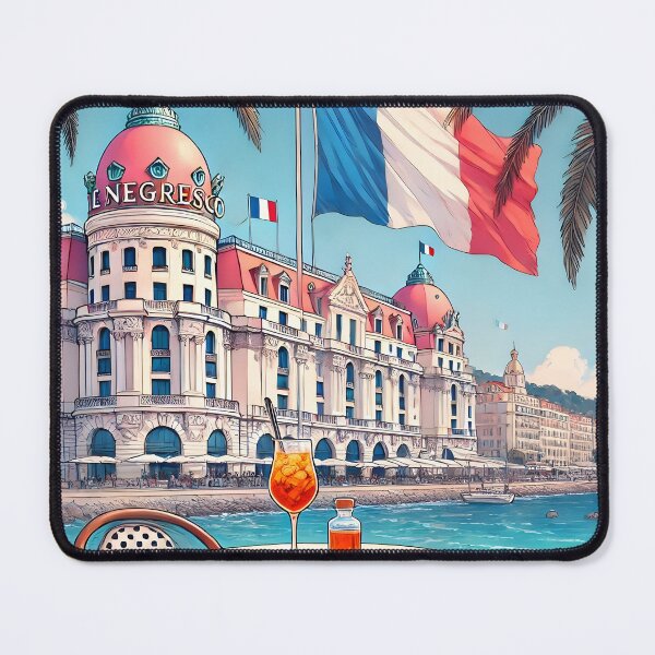 Item preview, An Aperol Spritz Toast to Nice's Charm designed and sold by unrealartwork.